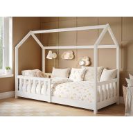 Flair Explorer Shorty Play House Floor Bed White Wooden