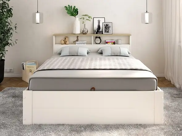 Kids Avenue Heritage Wooden Ottoman Bed with Storage Double