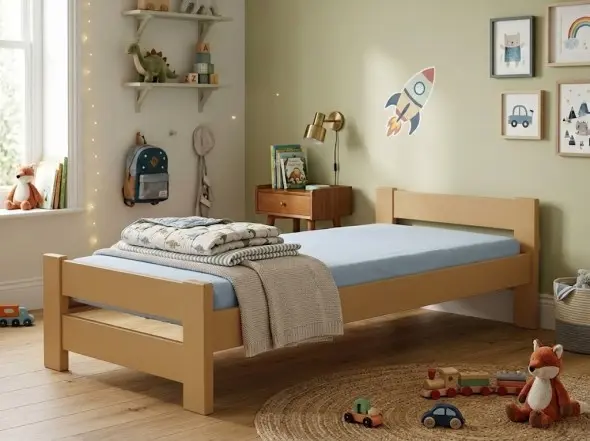 Mathy By Bols Claude Wooden Single Bed Frame