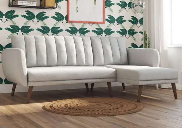 Dorel Brittany Sectional Sofa Bed