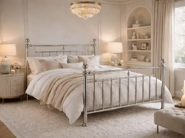 Time Living Alexander Victorian metal bed frame