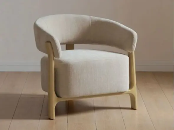 Kyoto Amos Chair with floating tub-inspired backrest
