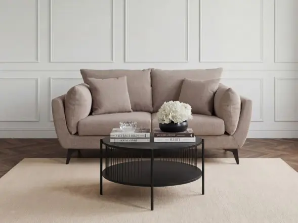 LPD Carter Taupe 2 Seater Sofa
