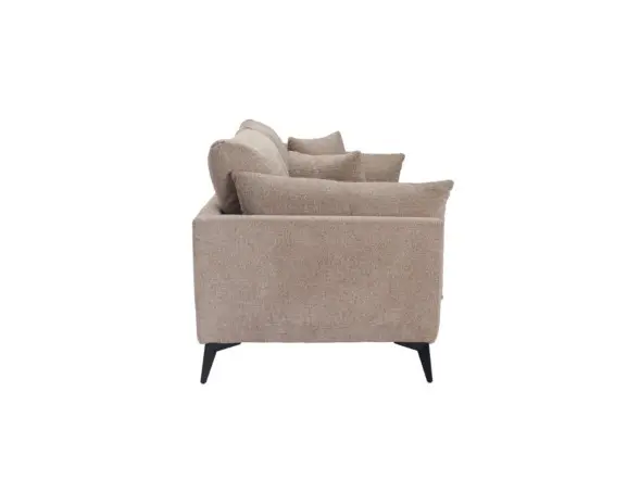 LPD Carter 3 Seater Sofa Taupe Chunky Chenille