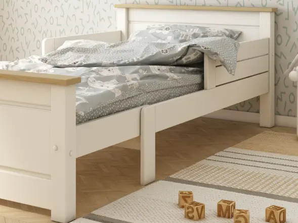 Kids Avenue Heritage Extendable Pull Out Bed Single White