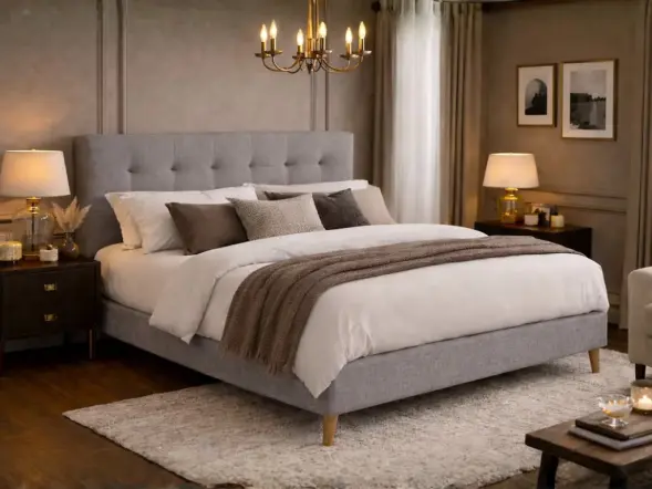 Time Living Novara Fabric Bed Frame
