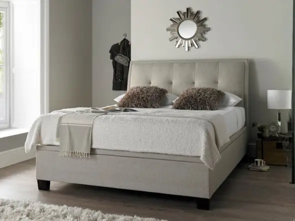 Accent Slate Closed Ottoman