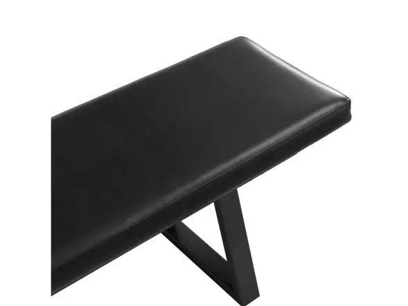 LPD Hyde Dining Table with 2 Hyde Black Benches