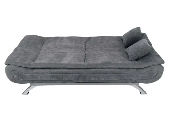 Living & Home Linen 2-Seater Convertible Sofa Bed with Cushions