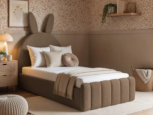 Flair Lapin Single Bed with Bunny Headboard and Drawer