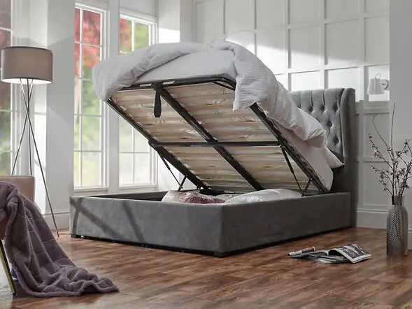 GFW Dakota ottoman storage bed frame