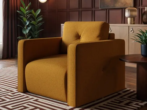 SOLACE+CO Wilfie Chenille Armchair