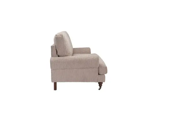 LPD Kent 2 Seater Sofa Charcoal Stripe Fabric