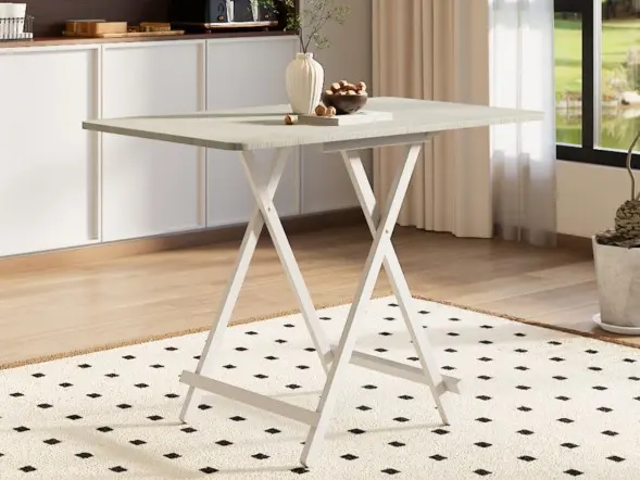 Living & Home Folding Wooden Dining Table 60x100cm